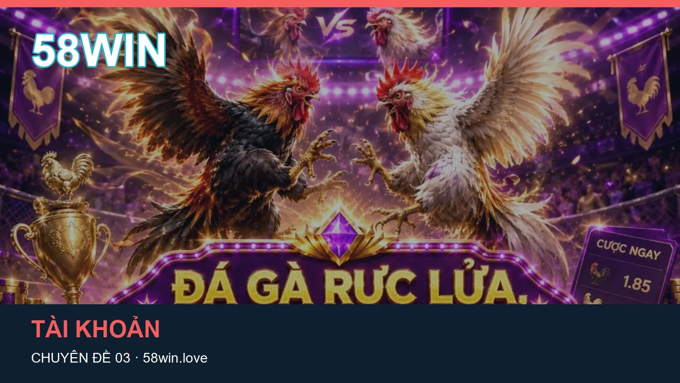 Tài khoản: những thuật ngữ cần hiểu khi tra cứu 58WIN